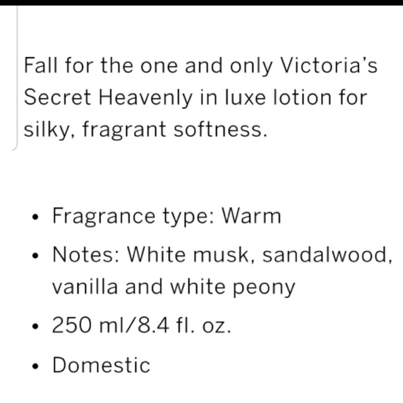 'heavenly' lotion - Picture 4 of 4